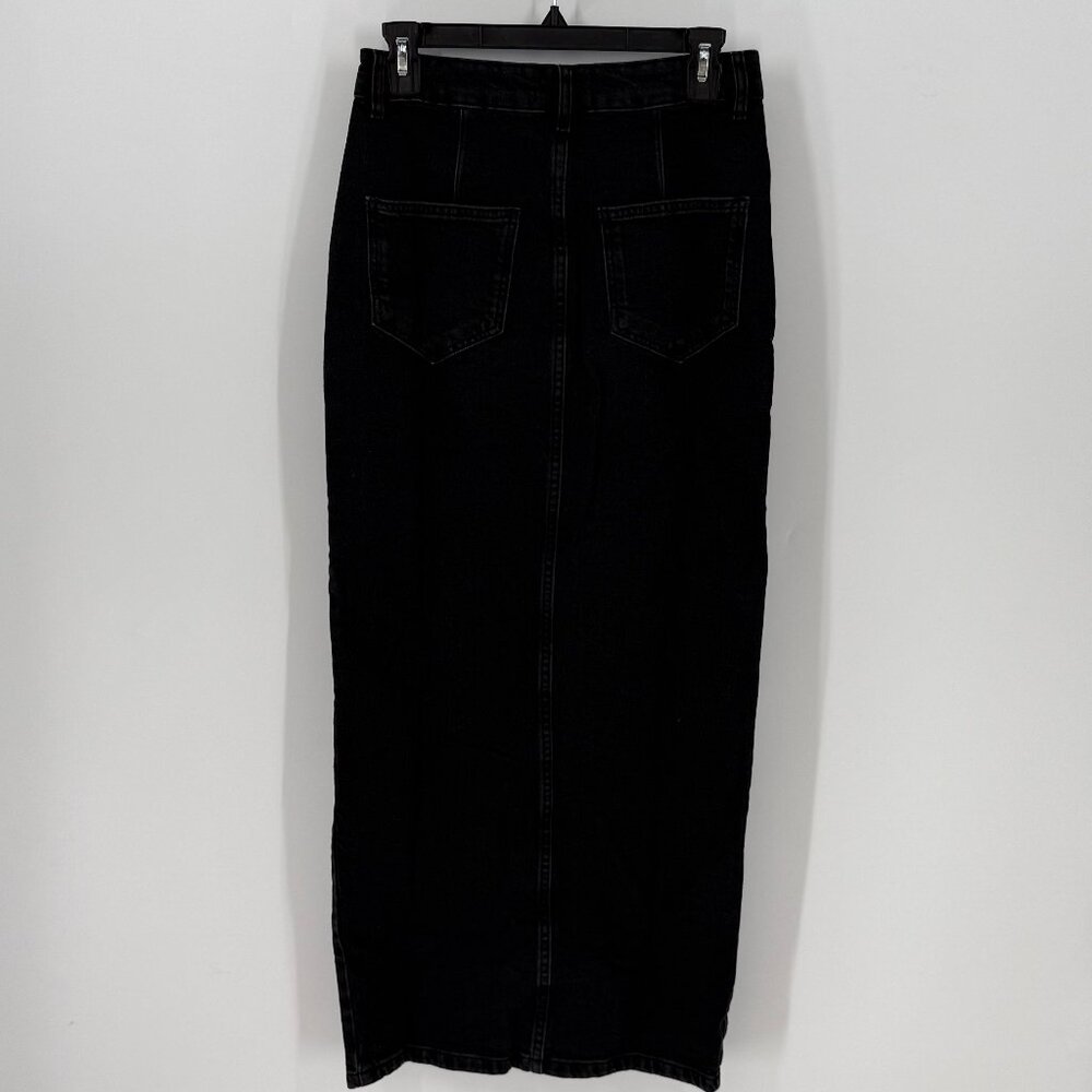 Women's ASOS Design Petite Denim Midi Skirt 6 - Picture 2 of 3